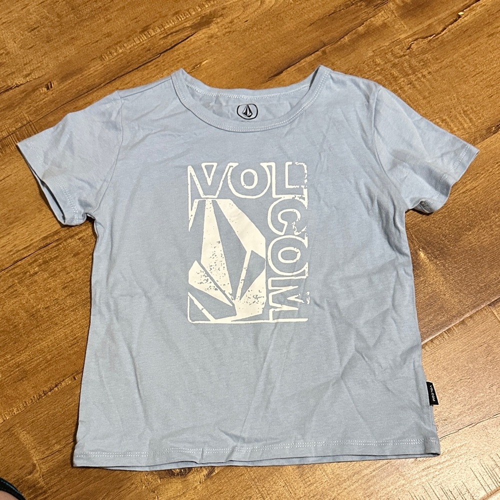 Volcom Kids Light Blue Logo Tee